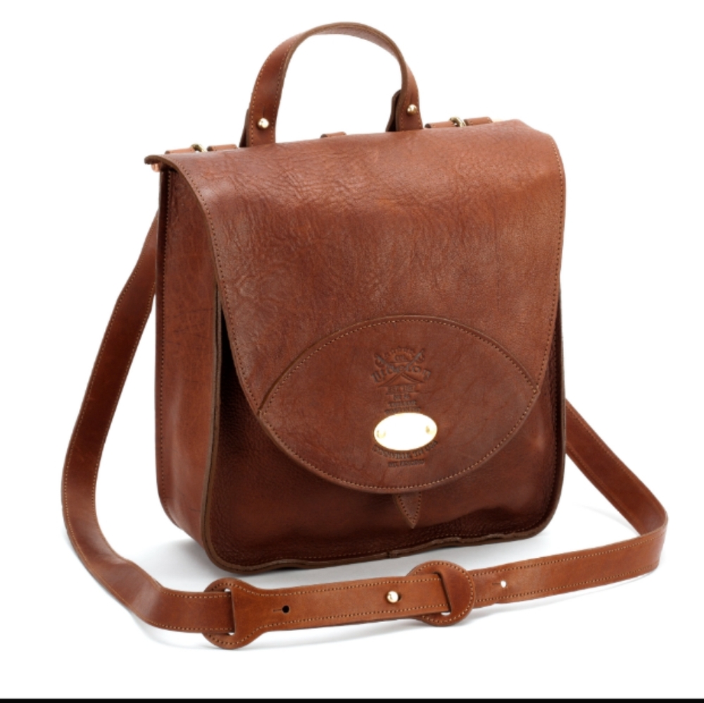 Chic Brown Leather Crossbody Bag - Picture 2 of 16